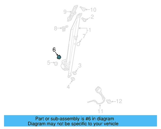 Window Regulator Nut N-011-006-36 - View 25