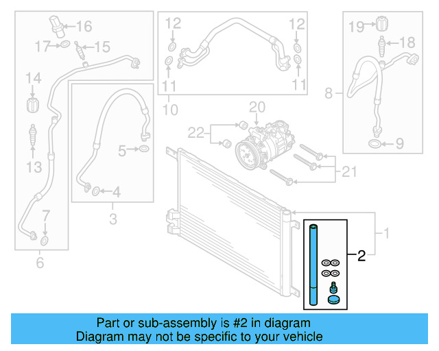 Drier Dessicant Bag 5Q0-298-403-A - View 5