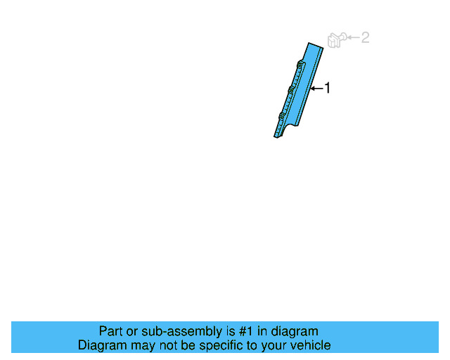 Frame Molding 5G3-837-902-C-041 - View 3