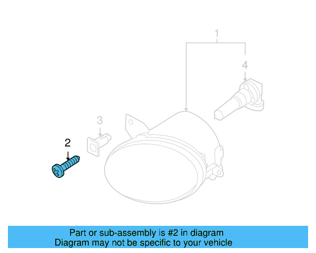 Fog Lamp Assembly Screw N-106-663-02 - View 28