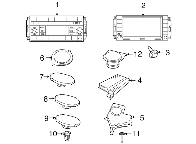 AM/FM CD Screw WHT-004-304