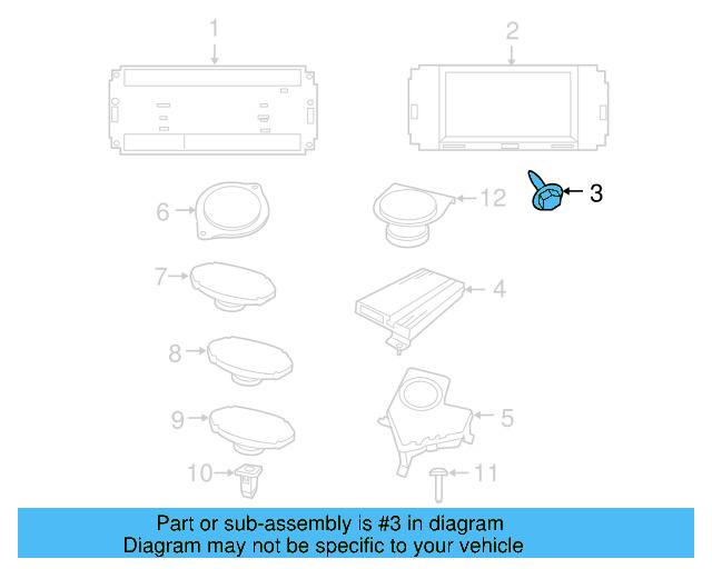 AM/FM CD Screw WHT-004-304 - View 2