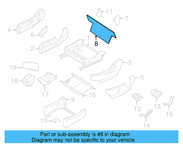 Seat Frame 7B0-883-062-B - View 5