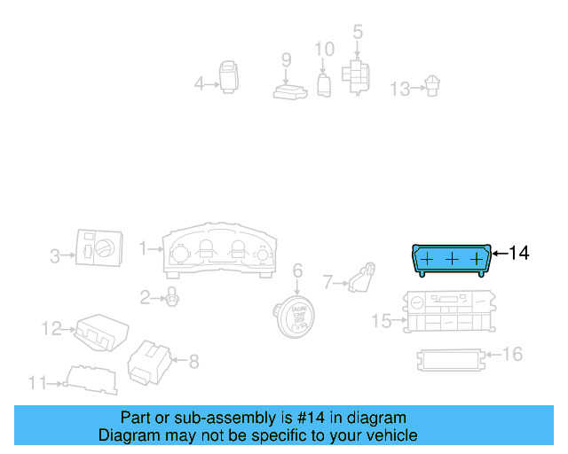Dash Control Unit 7B0-820-045-M - View 2