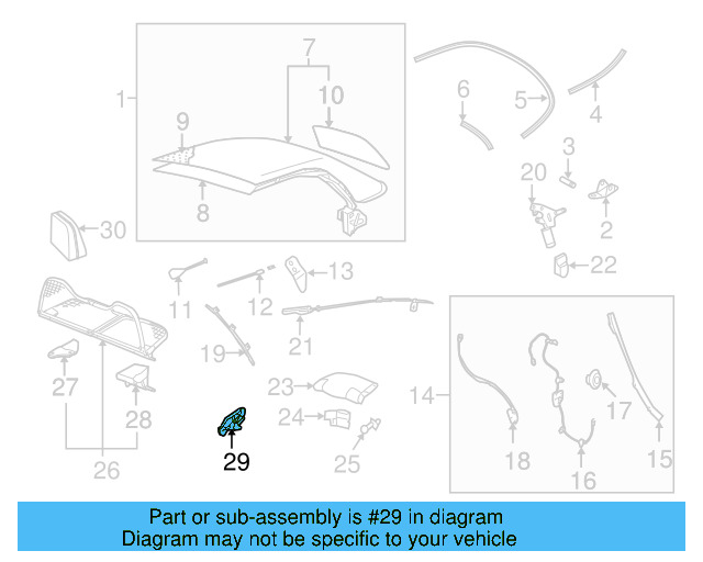 Air Deflector Pivot 1Y0-862-957-01C