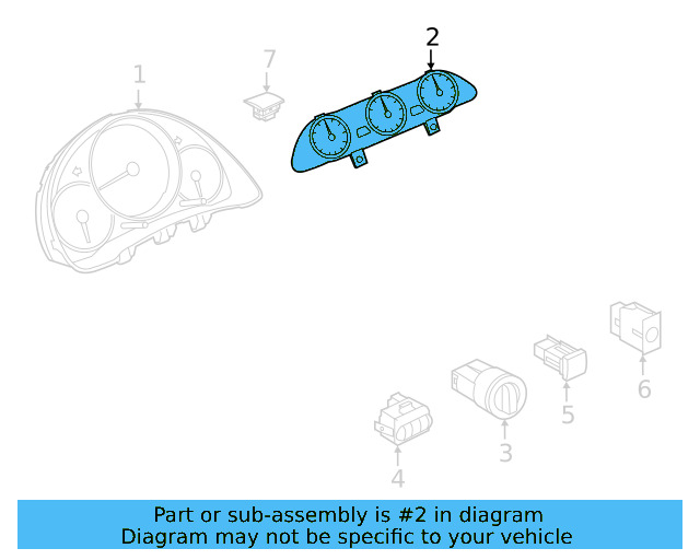 Gauge Cluster 5C5919527AB - View 4