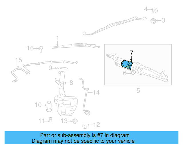 Wiper Motor 7B0-955-119-A - View 3