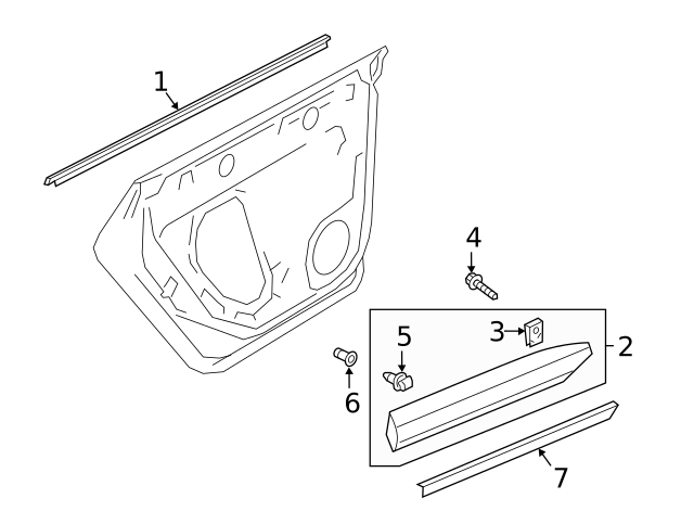 Wheel Opening Molding Grommet 3C0-853-586 - View 41