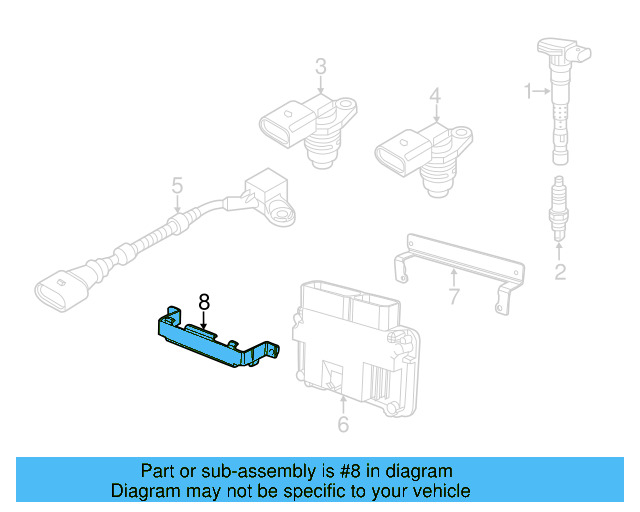Engine Crankshaft Position Sensor 06H-906-433 - View 14