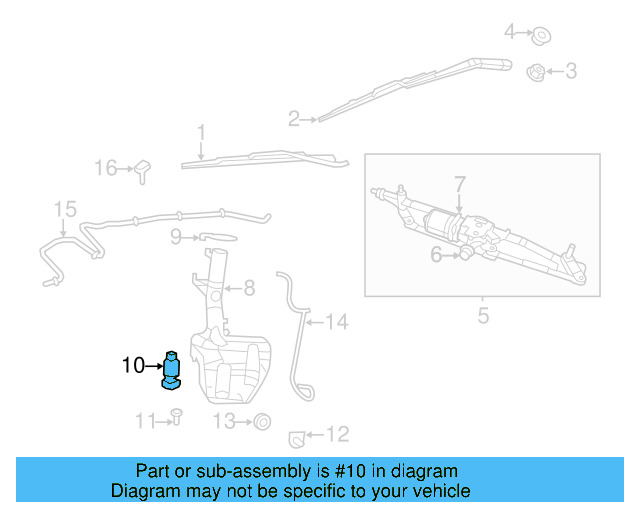 Washer Pump 7B0-955-651 - View 4