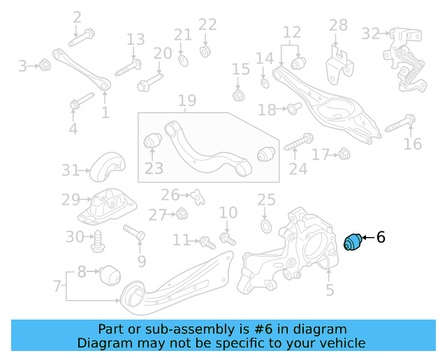 Lower Control Arm Mount Bolt N-106-405-01 - View 55