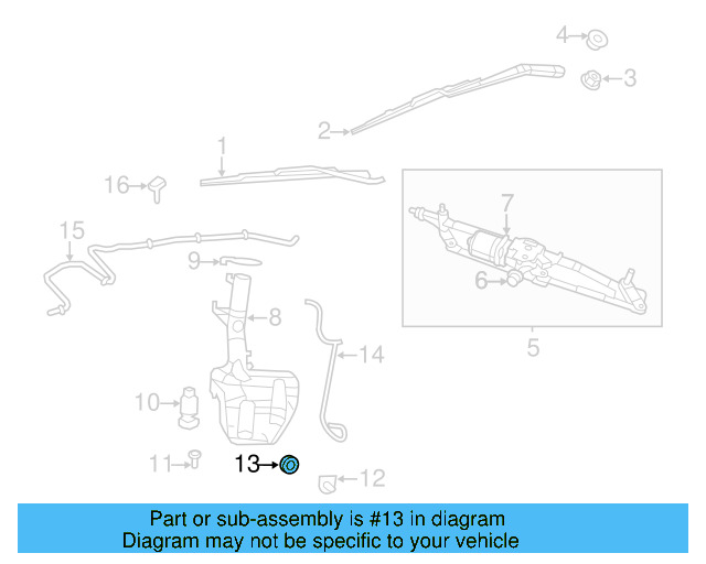 Level Sensor Grommet 7B0-919-382 - View 2