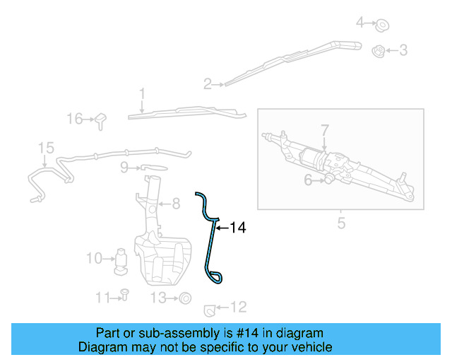 Washer Hose 7B0-955-350-B