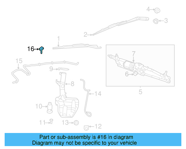 Washer Nozzle 7B0-955-985 - View 4