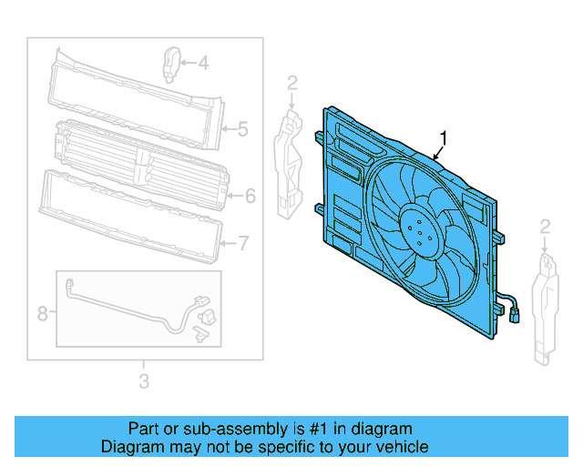 Fan Assembly 5Q0-121-203-DE - View 6