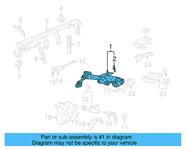 Steering Column 1J1-419-501-FM - View 5