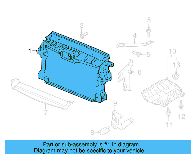 Radiator Support 5N0-805-588-F - View 2