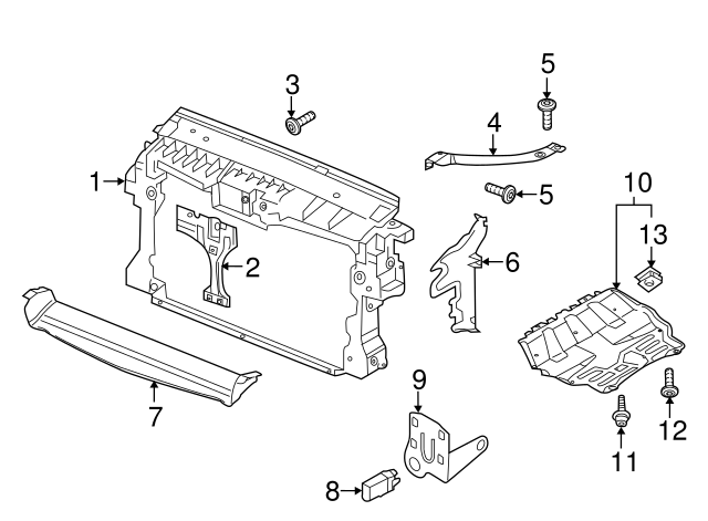 Radiator Support Splash Shield Screw WHT-000-729-A - View 19