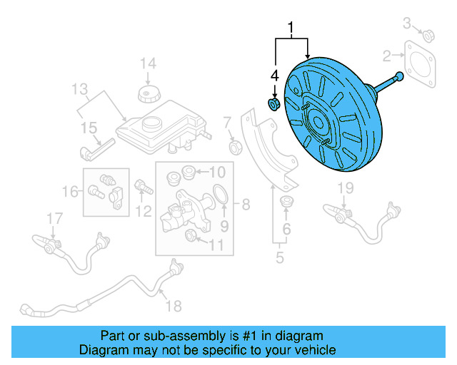 Booster Assembly 5Q1-614-106-Q - View 12