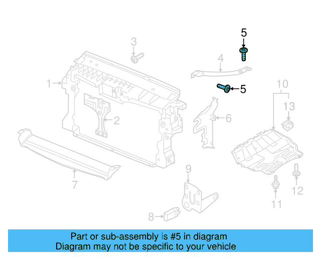 Upper Tie Bar Bolt N-906-833-06 - View 8