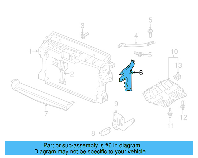 Side Air Baffle 5N0-121-283-A
