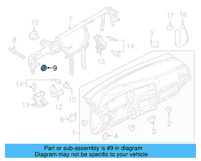 Power Brake Booster Nut N-907-611-03 - View 23