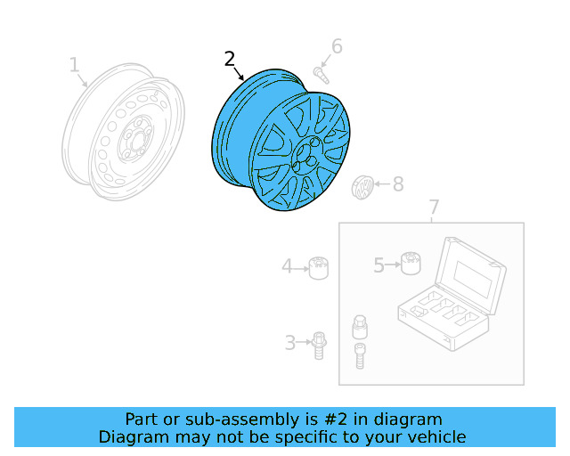 Wheel, Spare 5Q0-601-027-BJ-03C