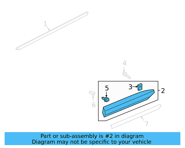 Wheel Opening Molding Retainer Clip 3C0-853-585 - View 5