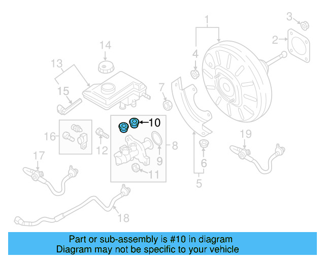Master Cylinder Plug 4M0-611-817 - View 16