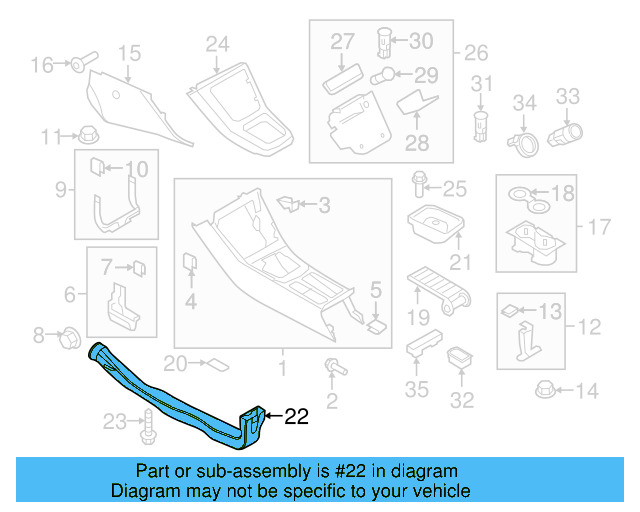 Floor Duct 5M1-819-152 - View 7
