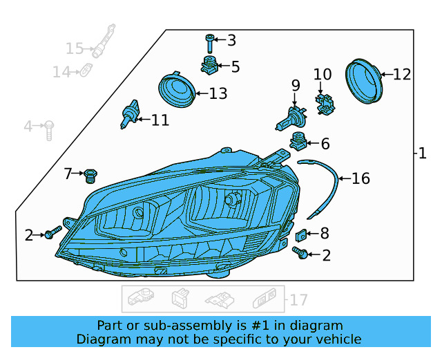 Headlamp Assembly 5GM-941-006-E - View 12