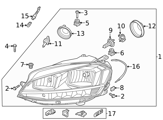 Headlamp Assembly U WHT-006-406 - View 39