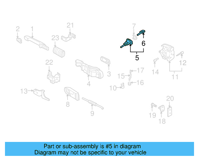 Lock Cylinder 107-837-167-KM - View 10