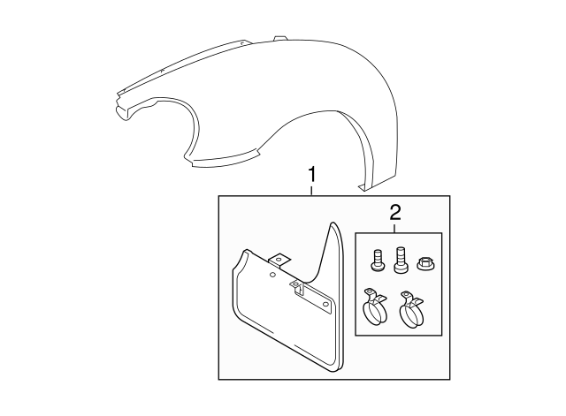 Splash Guards 1C0-075-111-B - View 2