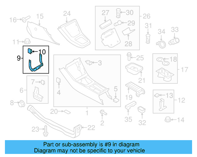 Center Bracket 5N0-863-525-A - View 4