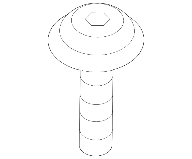 Headlamp Assembly Bolt N-911-996-01 - View 2