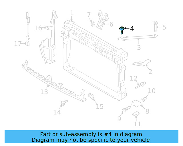 Headlamp Assembly Bolt N-911-996-01 - View 5