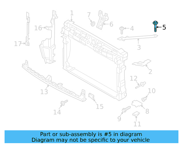 Headlamp Assembly Bolt N-911-996-01 - View 6