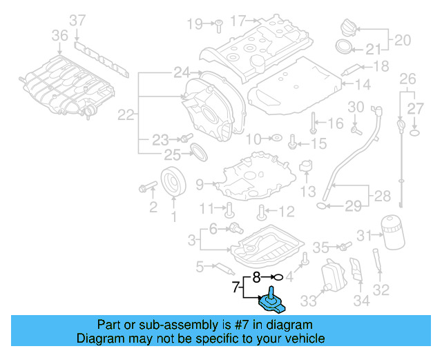 Oil Level Sensor 06E-907-660 - View 10