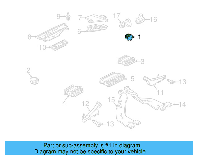 Defroster Vent 561-819-706-82V - View 3