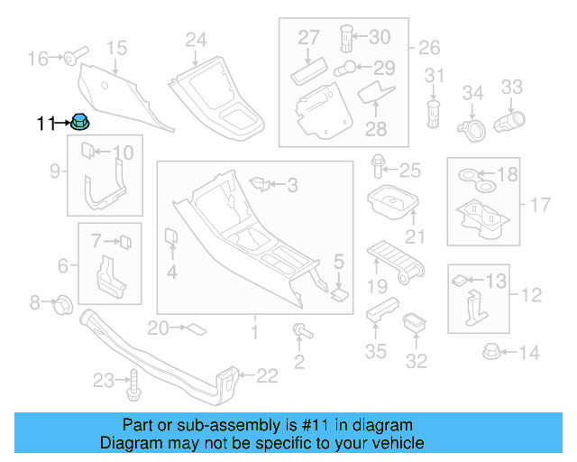 Quarter Panel Splash Shield Nut N-907-579-01 - View 110