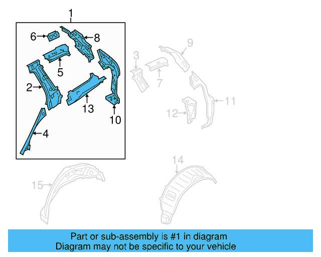 Inner Panel Assembly 7P6-809-404-A - View 2