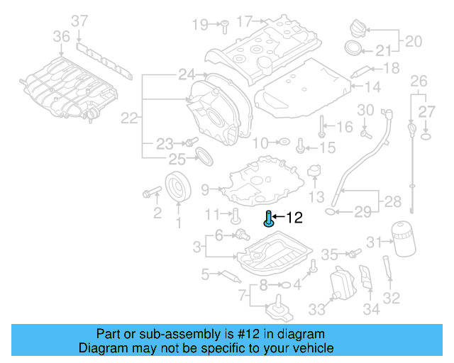 Engine Cylinder Head Bolt N-101-562-06 - View 2