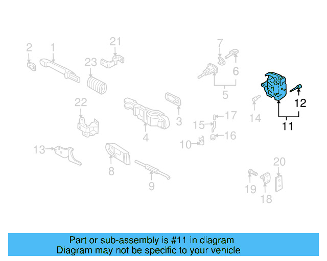 Door Lock Actuator Motor 3B1-837-015-AS - View 31