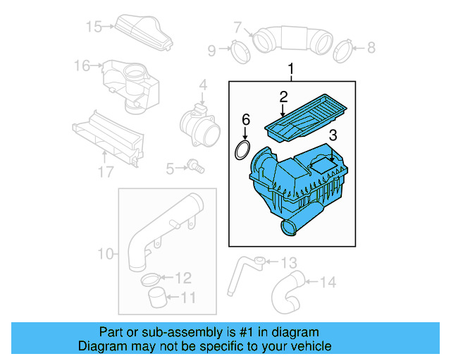 Air Cleaner Assembly 1K0-129-607-AG - View 27