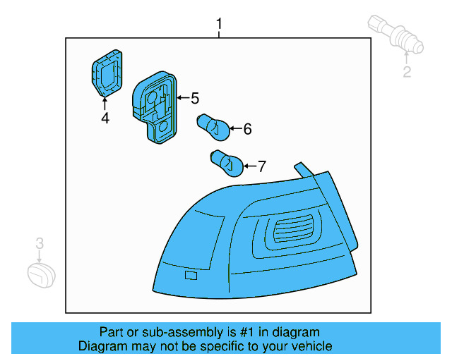 Tail Lamp Assembly 7P6-945-207-A - View 5