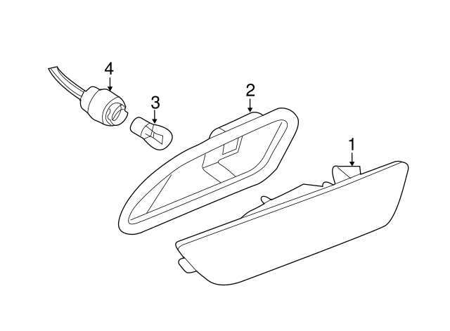 Side Marker Lamp 1Q0-945-072-C - View 4