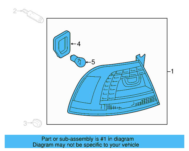 Tail Lamp Assembly 7P6-945-207-A - View 6