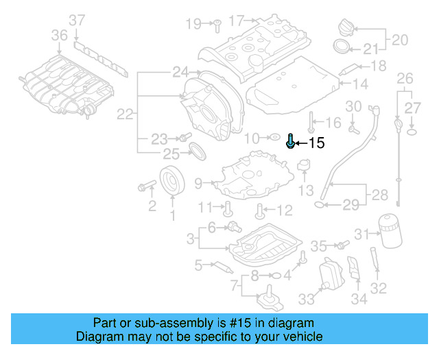 Upper Oil Pan Bolt N-910-506-01 - View 26