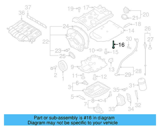 Upper Oil Pan Bolt N-910-506-01 - View 24